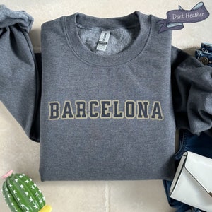 Minimalist Barcelona Shirt, Vacation In Barcelona, Gift For Travel Lover, Spain Trip Tee, European Fashion Shirt, Minimalist Clothing Gift