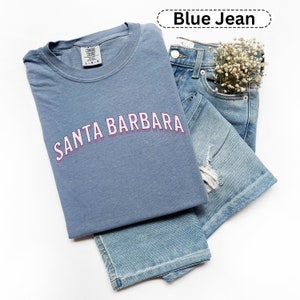 Santa Barbara Shirt Gift California Beach Shirt Relaxed Popular Fit, Trendy Preppy Aesthetic College Crewneck, Oversized Minimalist Sweater
