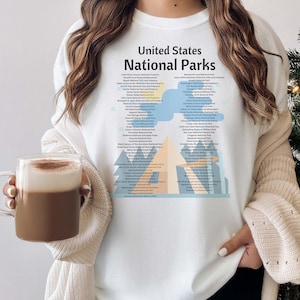 Yellowstone Zion National Park Shirt Mens or Womens Alaska Camping Sweater, National Parks Shirt Gift, Comfort Colors® For National Parks