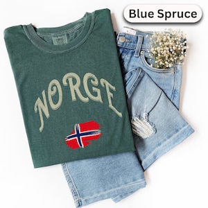 Norway Shirt Norge Shirt Comfort Colors® Love Norway TShirt Norwegian Family Gift Travel Lover Tshirt Scandinavia Europe Shirt Unisex