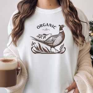 Pheasant Shirt Comfort Colors® Organic Theme TShirt Hunting Nature TShirt Farmer Gift Unisex, Sioux Falls Gift Dad Gift, Unisex Plus Sizes