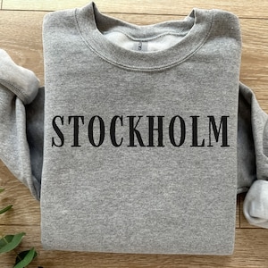Stockholm Sweden, Best Vintage Inspired Stockholm Shirt, Scandinavia Sweatshirt, Oldschool Stockholm Shirt, Football Shirt, Stockholm Tee