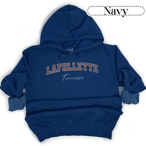LaFollette Tennessee Shirt Comfort Colors® Brand Hooded Sweatshirt Comfort Colors Tennessee Shirt, Tennessee T-Shirts, Vintage TN Travel