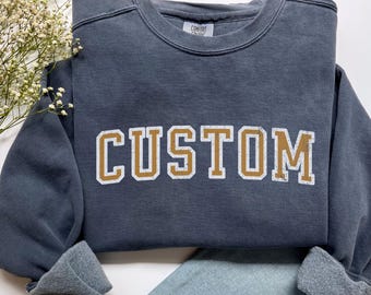 Football Boyfriend Custom Collegiate Font Sweatshirt, Popular Comfort Colors® Shirt, Tennessee Shirt, Vintage Football Inspired, Game Day