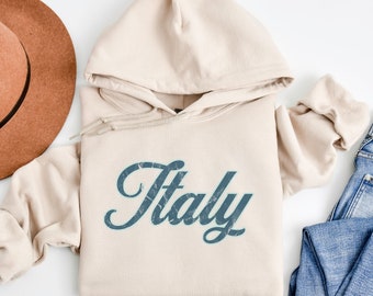 Italy Hooded Sweatshirt, Ciao Sweatshirt-Sweatshirt for Women Trendy-Graphic Sweatshirt-Unisex Sweatshirt-Trendy Hoodie-Gift for Travelers