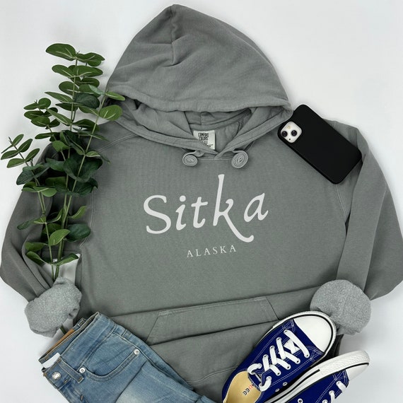Sitka Alaska Sweatshirt Hoodie, Comfort Colors® Brand, Alaskan