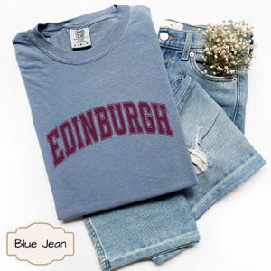 Camiseta Edimburgo Escocia Camiseta Edimburgo Camiseta unisex Camiseta Euro Trip Group Camiseta escocesa Camiseta unisex Tallas grandes Comfort Colors®