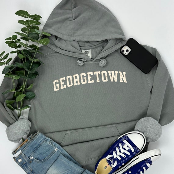 Georgetown Sweatshirt Comfort Colors Brand Hooded Sweatshirt Georgetown Pullover Georgetown Hoodie Georgetown Shirt Etsy Canada