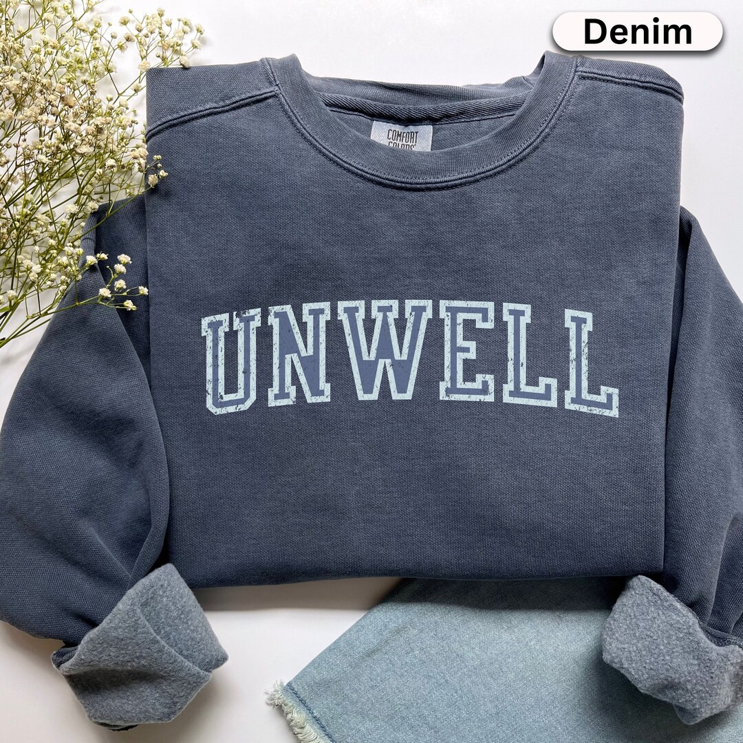 Crewneck Sweatshirt Unwell Sweatshirt Allegoria Black Pullover