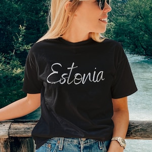 Estonia Shirt, Best Estonian Tee, Soft and Comfortable T-shirt, Unisex, Estonia Souvenir, I Love Estonia, Estonia Homeland, Estonia Tee