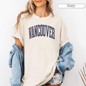Vancouver Shirt Canada Tshirt Pacific Northwest Travel Gift Canadian Souvenir Comfort Colors Women&#39;s Hockey Sports TShirt Group Family