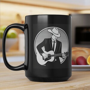Musician Coffee Mug Gift Grandpa Gift Country Coffee Cup, Musical Gift for Boyfriend, Holiday, Christmas, or Birthday - 15 oz. Mug with Fan