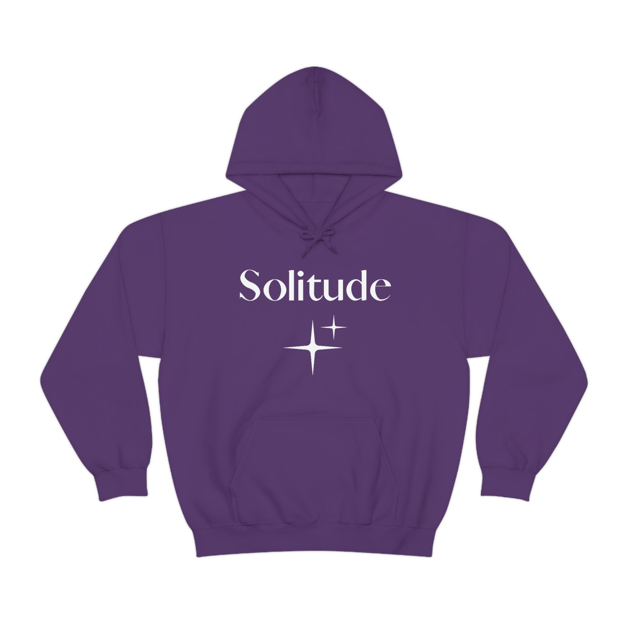 Solitude Purple Graphic Hoodie