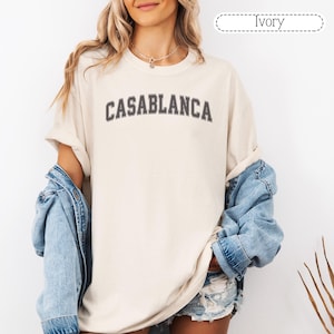 Casablanca Shirt Morocco Tshirt Gift Comfort Colors Vintage Inspired Morocco Tee Morocco Vacation Shirt Morocco Souvenir Marrakech Morocco