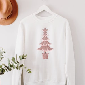 Best Pink Tree Christmas Sweater, Christmas Sweater, Christmas Crewneck, Christmas Tree Sweatshirt, Holiday Sweaters, Christmas Pink Tree