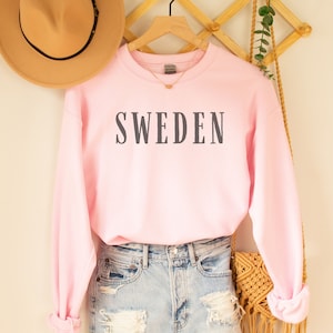 Sweden Sweatshirt, Scandinavia, Sweden Crewneck, Northern Europe Shirt Women, Sweden Gifts, Sweden Shirts for Women, Sweden Sweater