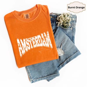 Amsterdam Shirt Comfort Colors® Netherlands Shirt Holland Europe Netherlands Gift Dutch Soft and Comfortable Pullover Tshirt Unisex
