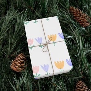 Carta da regalo scandinava a tema primavera e San Valentino, carte da regalo ispirate alla Scandinavia, confezioni regalo per le feste