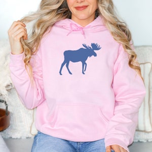 Alaska Shirt, Mountain Shirt Granola Girl Sweatshirt, Moose Hoodie Pullover Hooded Sweatshirt for Lovers of Pacific Northwest and Canada