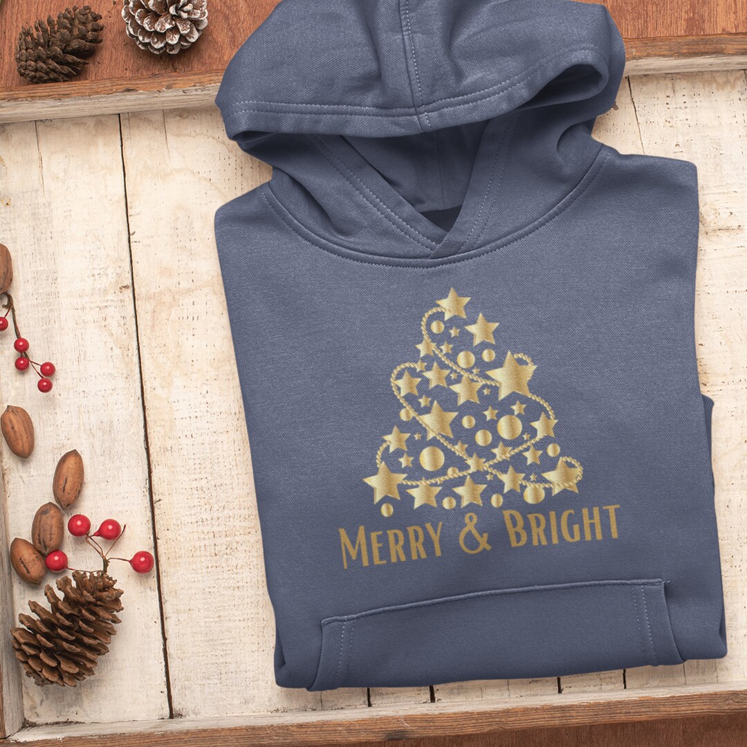 Christmas Merry and Bright Pullover Hooded Sweatshirt Hoodie for  Celebrating Love of Family and Friends and Community and Gift Sharing - Etsy