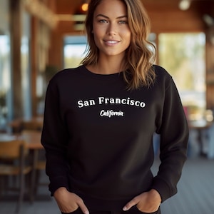 San Francisco Sweater, Best San Francisco Shirt, San Francisco California Sweatshirt, SF Crewneck Baseball Sweatshirt, Cozy San Fran Sweater