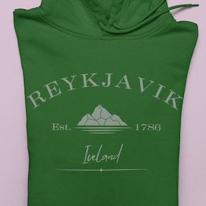 Maglietta Viking, la migliore felpa con cappuccio di Reykjavik, felpa con cappuccio dell&#39;Islanda, maglietta del Nord Europa, girocollo dell&#39;Islanda, maglione da donna di ispirazione vintage