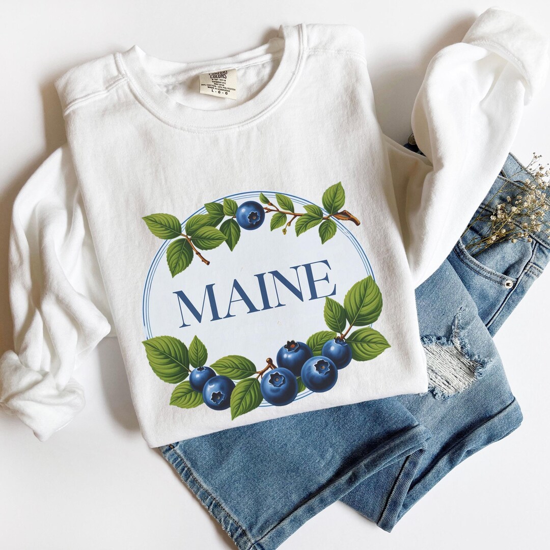 Blueberry Print Top Set main image 1
