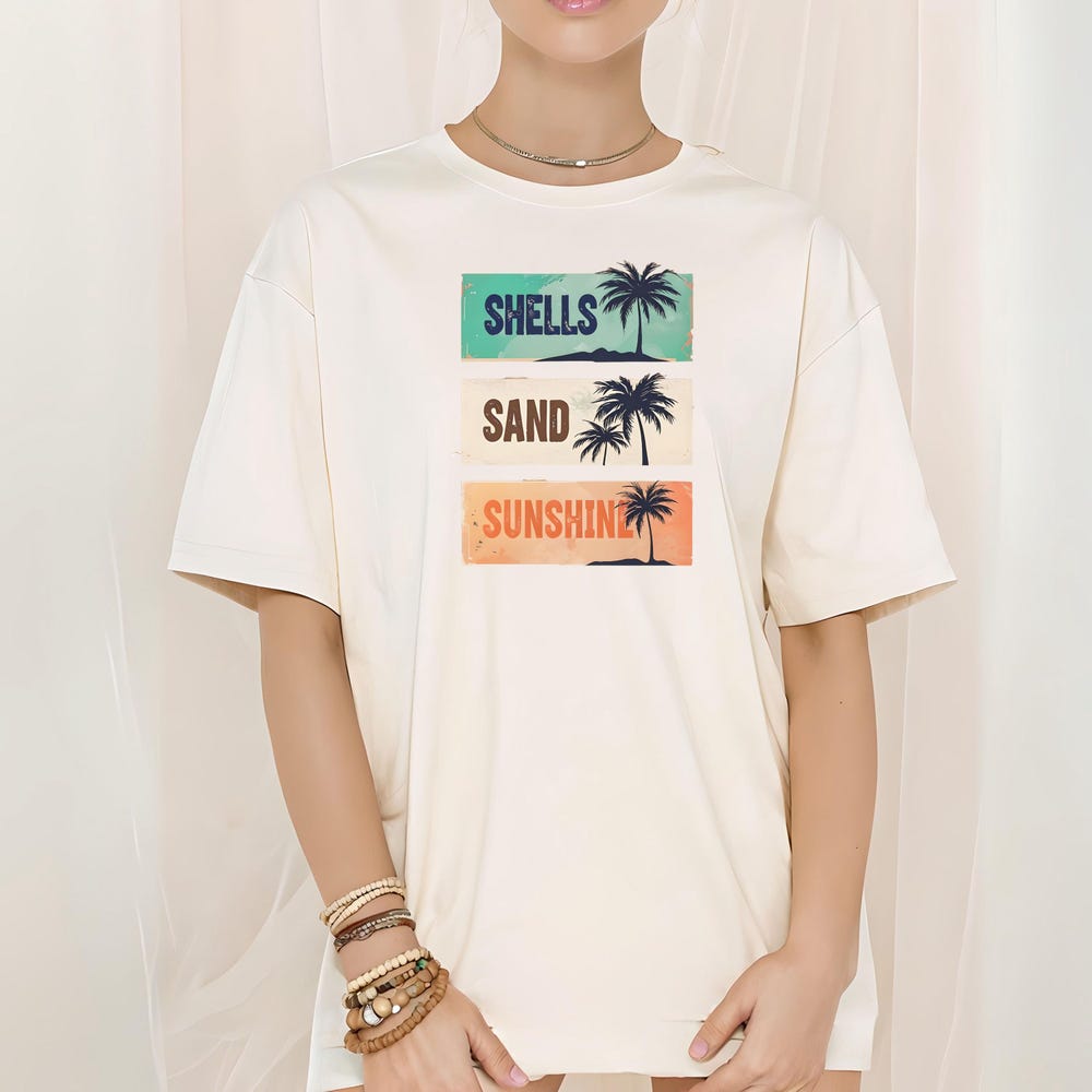 Beachy Shirt Comfort Saltwater Seashells Sunshine Shirt Summer Shirt Beach Shirt Saltwater Shirt Seashells Shirt Sunshine Shirt Casualteetrends