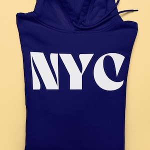 NYC Hoodie Pullover Hooded Sweatshirt for Lovers of the Big Apple, Best New York City Shirt, Manhattan Downtown Brooklyn Upper East Side NY