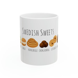 Fika Mug, Swedish Inspired Coffee Mug, Ceramic Mug, Viking Mug, Cute Coffee Mug Gift, Deliciousness Coffee Cup Mug, Scandi Mug
