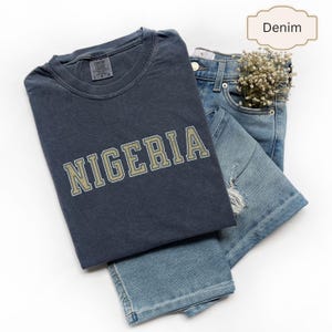 T-shirt Nigeria Comfort Colors® Nigeria, souvenir Nigeria, chemise Nigeria, t-shirt unisexe, cadeau Nigeria, chemise Afrique, t-shirt Afrique, africain