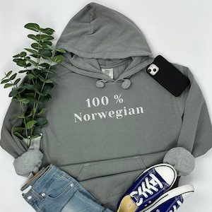 Sweat-shirt norvégien, pull à capuche 100 % norvégien Comfort Colors®, chemise scandinave, scandinave