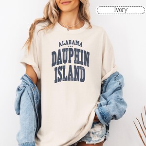 Dauphin Island Shirt Alabama Beach Mobile AL Travel Gift. Summer Tshirt Beachy t-shirt, Retro Inspired Unisex Plus Sizes