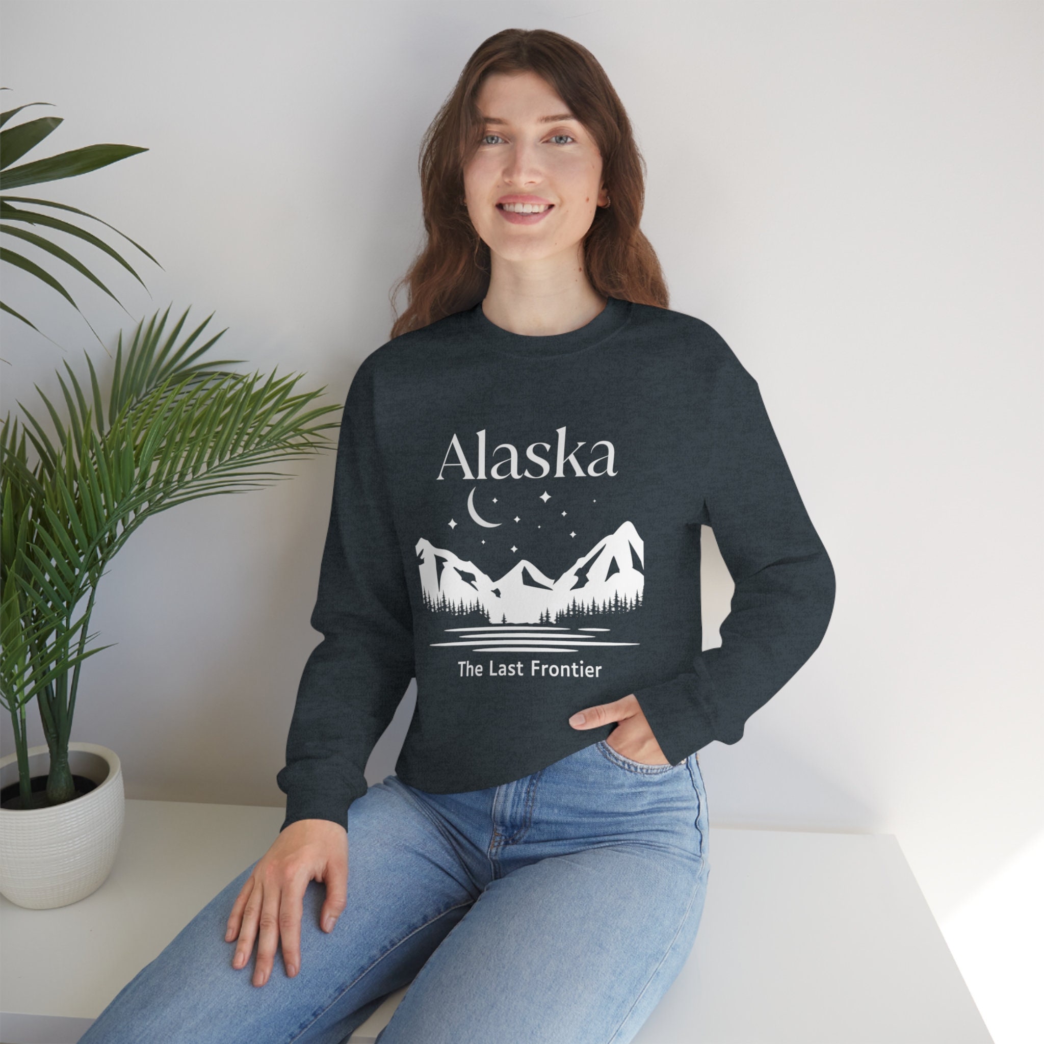 Alaska Sweatshirt, the Last Frontier, Alaska Pullover Sweatshirt ...