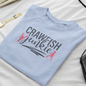 New Orleans Carnival Party, Louisiana Shirt, New Orleans Shirt Crab, Crawfish Junkie Sweatshirt, Crawfish Shirt, Louisiana Crawfish