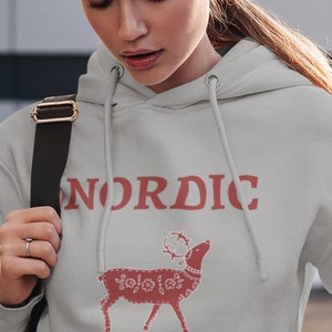 Norway, Scandinavian Norway Gift, Norwegian Sweater TShirt, Cute Norway Shirt, Nordic Minimalist Tee, Unisex Norway T-Shirt, Elk, Reindeer