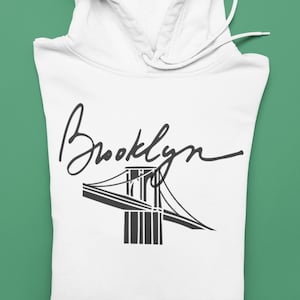 New York Shirt Brooklyn Hooded Sweatshirt, Brooklyn Hoodie
