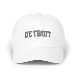 Detroit Embroidered Hat Classic Dad Cap 3D Detroit Lions Embroidery Detroit Michigan Pride Lion Hat Gift for Birthday or Anniversary