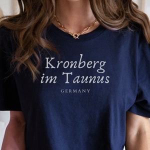 Kronberg Tshirt, Comfort Colors® 1717 Shirt, Germany Tee, Unisex Size Kronberg Germany Plus Size Too, European Graphic, German T-Shirt