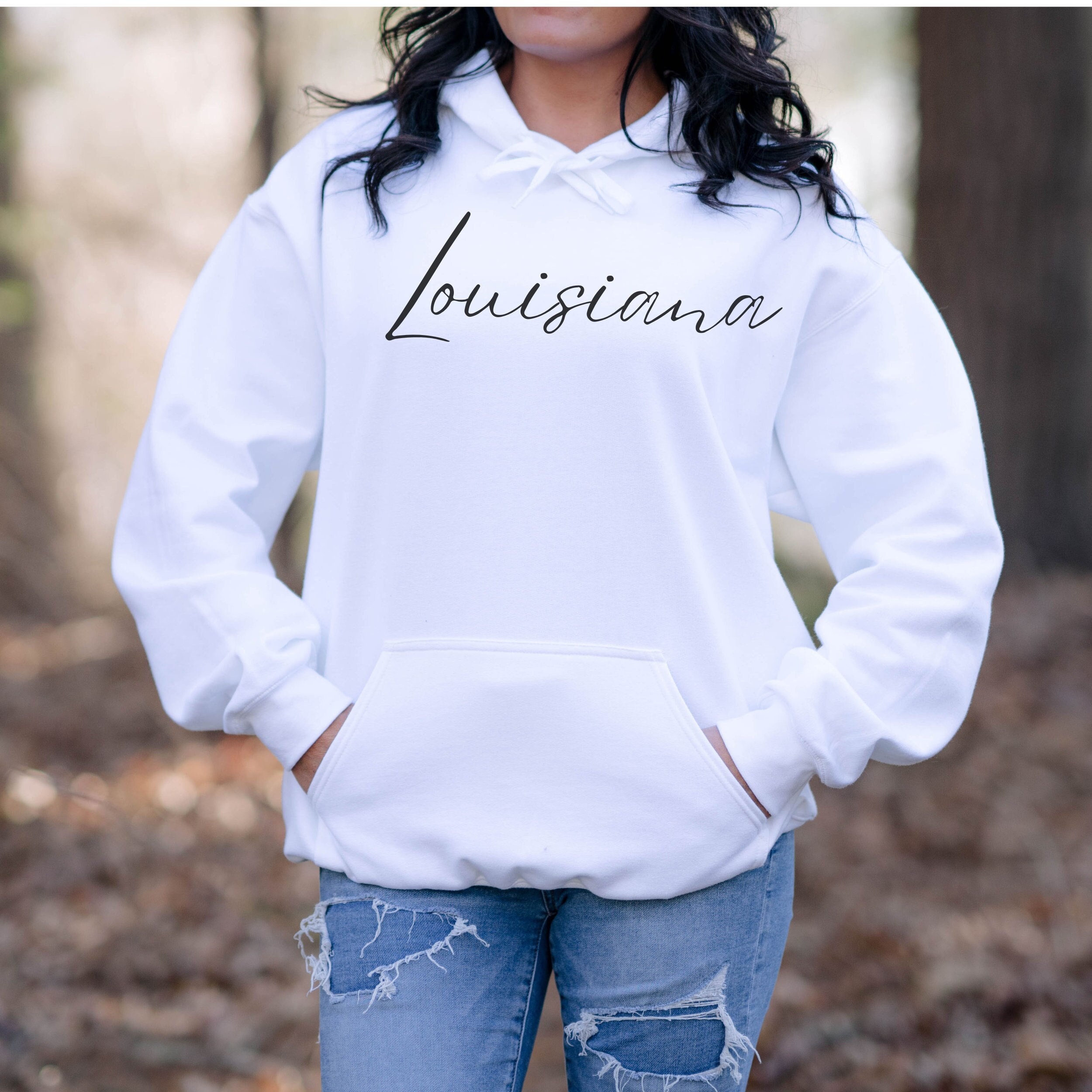 TheFunkySoul Louisiana State Hooded Sweatshirt