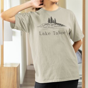 Lake Tahoe Vacation T-shirt, Lake Tahoe Souvenir, Lake Tahoe Tshirt, Lake Tahoe Nature Lover Tshirt, Lake Tahoe Tee with Scenic Lake Graphic