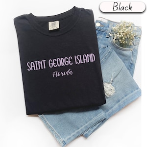 Saint George Island Shirt St. George Island T-shirt Florida Shirt Comfort Colors Unisex Plus Sizes too