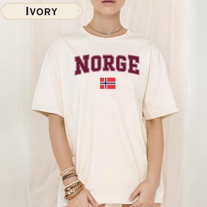 Norway Shirt Norge Tshirt Scandinavia Travel Gift Camping Souvenir  Norwegian Gifts Oslo Bergen Travel Souvenir Norsk T Shirt Gift for Mom
