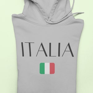 Wedding Bachelorette Italia Italy Pullover Hooded Sweatshirt Hoodie for Lovers of Europe and the Mediterranean and the Mountains and Pasta