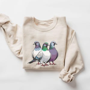 Pigeon Shirt Pigeon Sweatshirt Bird Gifts for Pigeon Lovers City Pigeon Sweater is the Perfect Gift for Nature Lovers Unisex Plus Sizes too