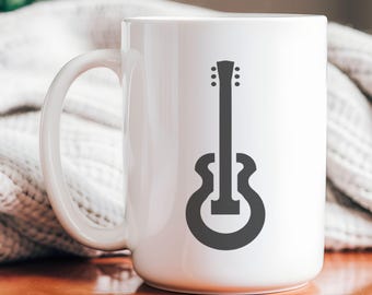 Musik Becher Gitarre Becher Geschenk Gitarrist Geschenk Gitarrist Becher Geschenk für Gitarre Person Geschenk Musik Klavier Lehrer Geschenk Kaffeetasse