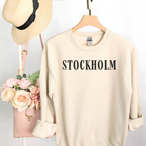 Vintage Inspired Stockholm Shirt, Scandinavia Sweatshirt, Oldschool Stockholm Shirt, Football Shirt, Stockholm Sweatshirt, Stockholm Sweden