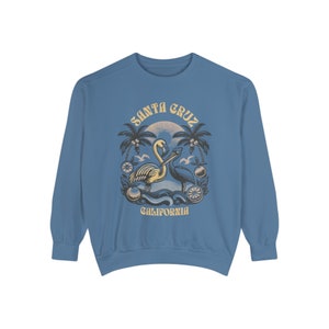 California Apparel Santa Cruz Sweatshirt Comfort Colors® Retro California Crewneck, Vintage Inspired Cali Shirt Sweatshirt Southern Cali image 5