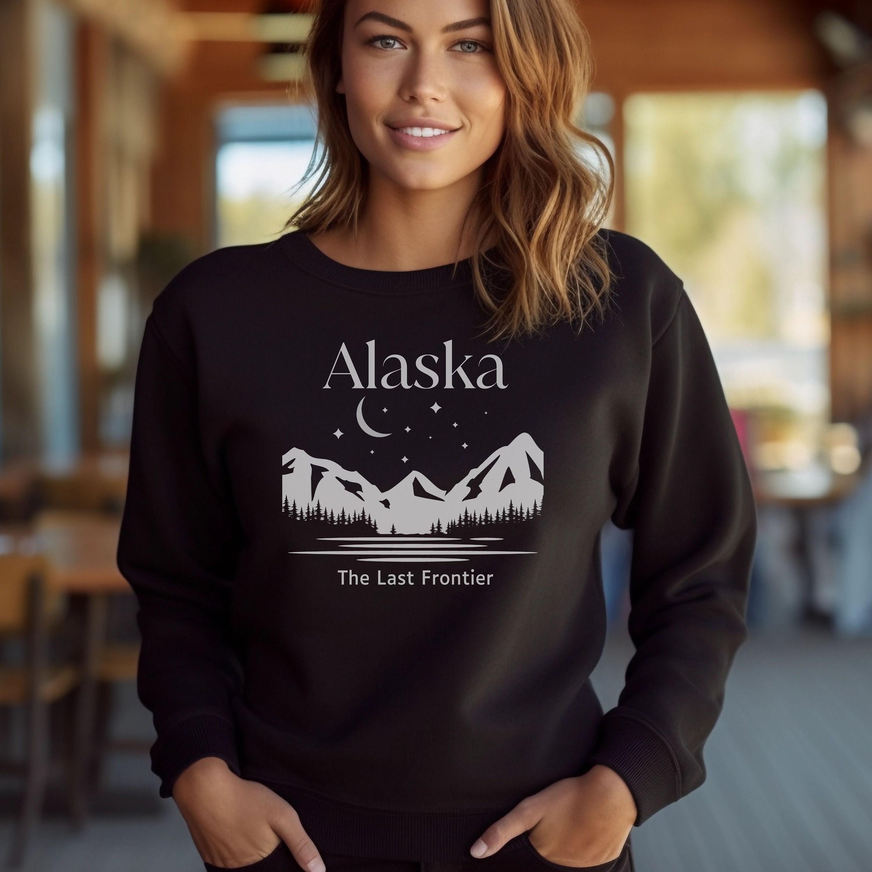 Alaska Sweatshirt, the Last Frontier, Alaska Pullover Sweatshirt ...