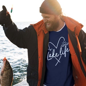 Outdoor Shirt Summer Vacation Lake Life Sweatshirt: Embrace Cozy Camping Gear, Perfect Sweatshirt for Fishing, Ideal Sweater for Friends